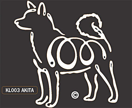 Akita Dog Window Sticker