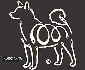 Akita Dog Window Sticker