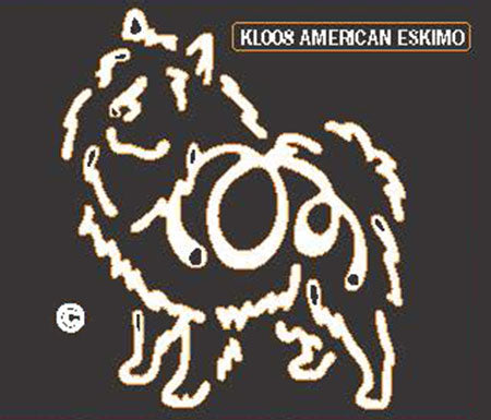 American Eskimo Dog Window Sticker