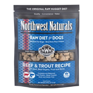 Beef & Trout Raw Dog Food by Northwest Naturals -  No Shipping