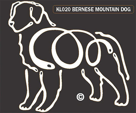 Bernese Mtn Dog Window Sticker