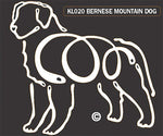 Bernese Mtn Dog Window Sticker