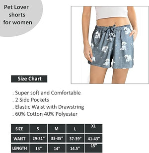 Bichon Frise Pajama Shorts -Soft!