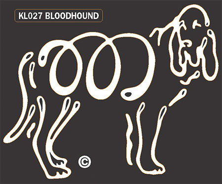 Bloodhound Dog Window Sticker