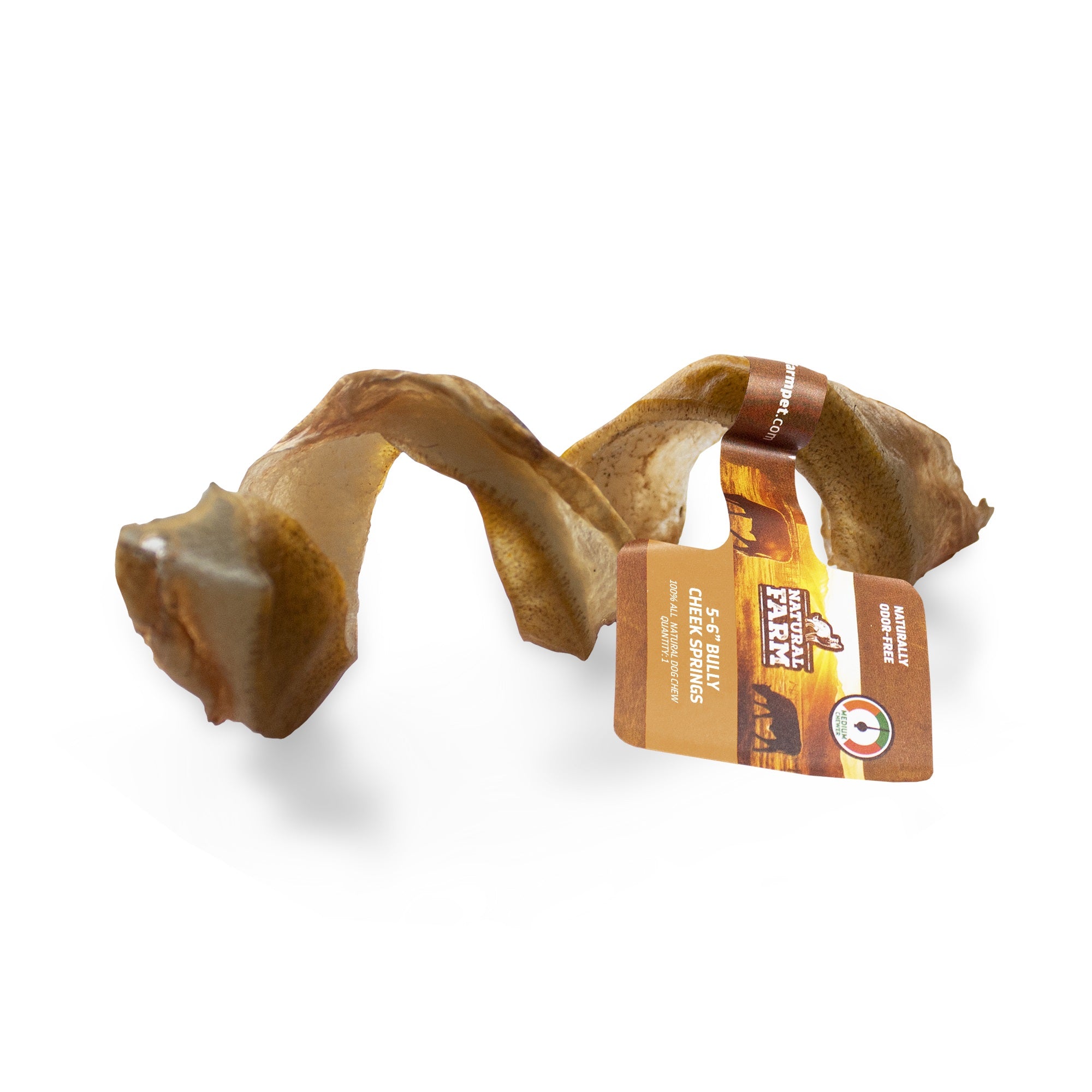 Bully Cheek Springs Dog Treats, 5-6"