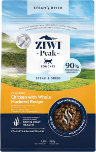 Chicken with Whole Mackerel Recipe Steam Dried Cat Food, 1.8lbs