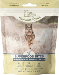 Chicken Breast Dog Treats Superfood Bites by Badlands