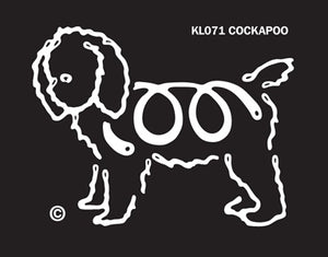 Cockapoo Dog Window Sticker