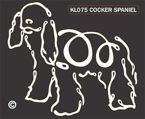 Cocker Spaniel Dog Window Sticker