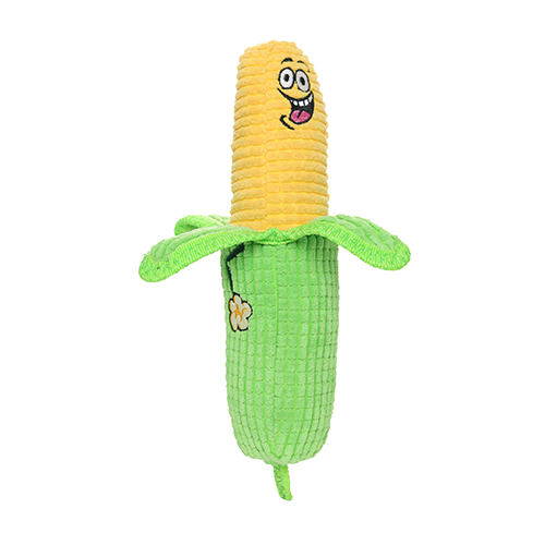 Tuffy Corn 2-in-1 Dog Toy