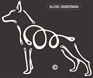 Doberman Dog Window Sticker