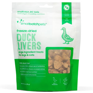 Duck Liver Treats for Dogs & Cats - Freeze Dried