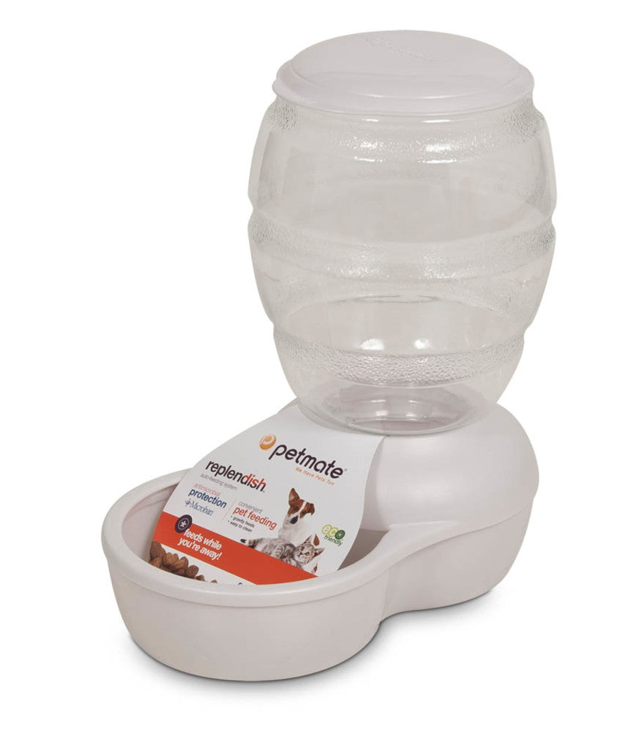 Dog & Cat Automatic Food Feeder - Pearl Silver