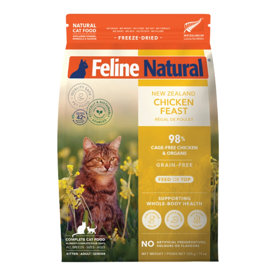Chicken Freeze Dried Cat food by Feline Naturals