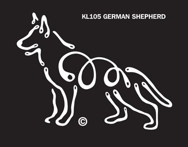 German Shelpherd Dog Window Sticker