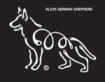 German Shelpherd Dog Window Sticker