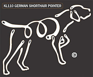 German Short Haired Pointer Dog Window Sticker