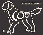 Goldendoodle Dog Window Sticker