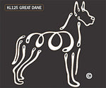 Great Dane Dog Window Sticker