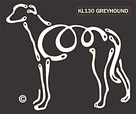 Greyhound Dog Window Sticker