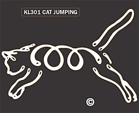 Cat Jumping Window Sticker