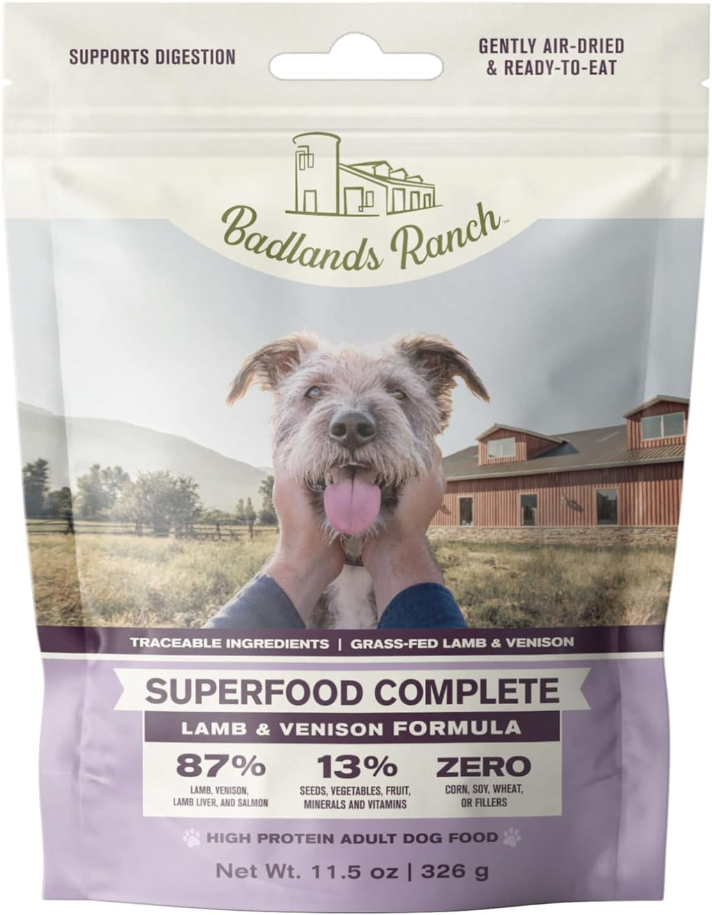 Badlands Ranch -Superfood Complete Lamb & Venison Formula Air Dried Dog Food