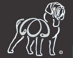 Mastiff Dog Window Sticker