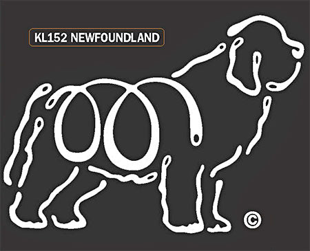 Newfoundland Dog Window Sticker