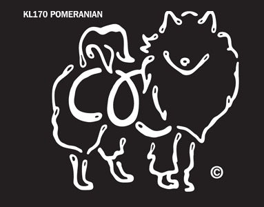 Pomeranian Dog Window Sticker