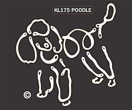 Poodle Dog Window Sticker