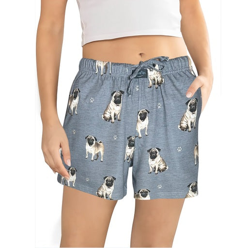 Pug Pajama Shorts - Unisex