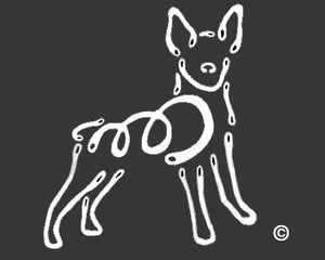 Rat Terrier Dog Window Sticker