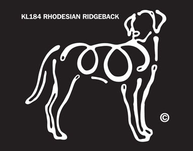 Rhodesian Ridgeback Dog Window Sticker