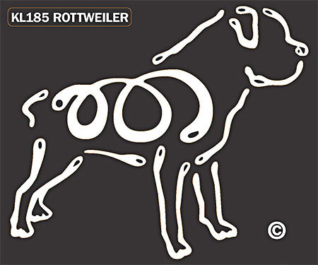 Rottweiler Dog Window Sticker