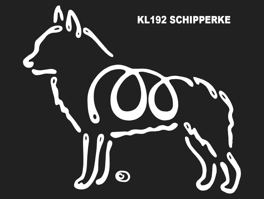 Schipperke Dog Window Sticker