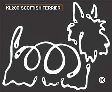 Scottish Terrier Dog Window Sticker