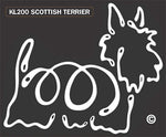 Scottish Terrier Dog Window Sticker