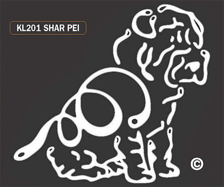 Shar-Pei Dog Window Sticker