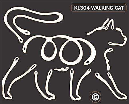 Cat Walking Window Sticker