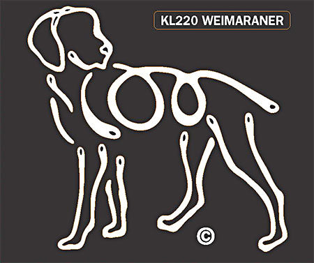 Weimaraner Dog Window Sticker