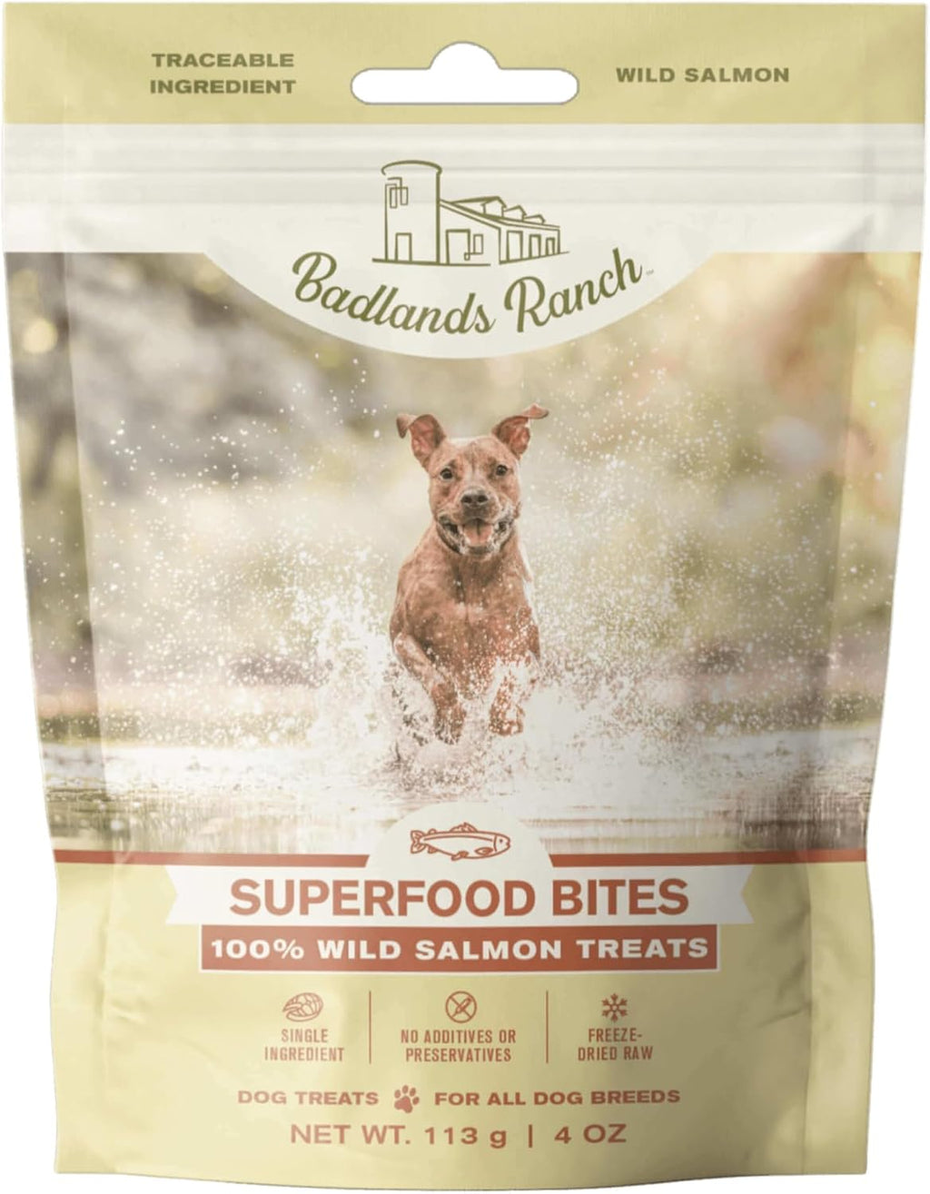 Wild Salmon Dog Treats Superfood Bites by Badlands