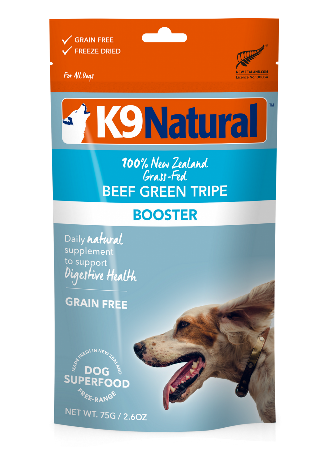 K9 Naturals Beef & Green Tripe Freeze Dried Dog Booster