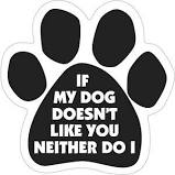 If My Dog Doesn't Like You, Neither Do I Paw Magnet